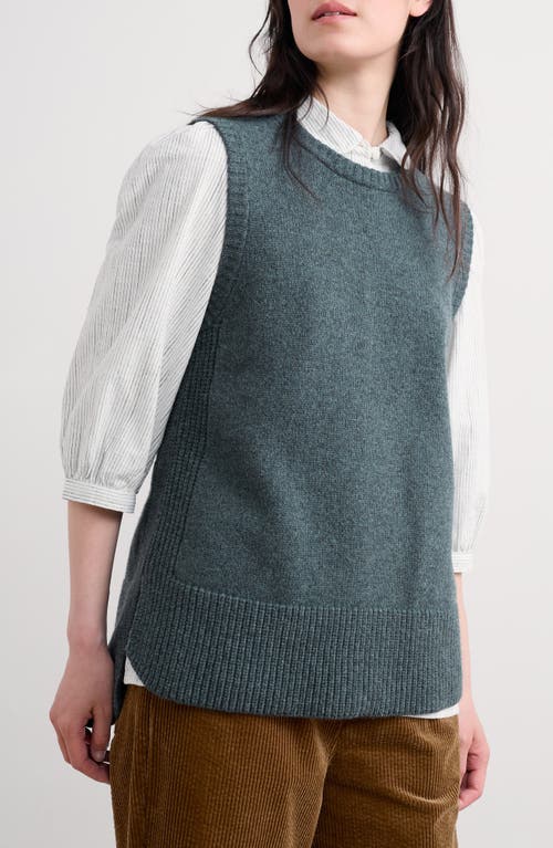 Seasalt Cornwall Coupling Merino Wool Blend Vest In Blue