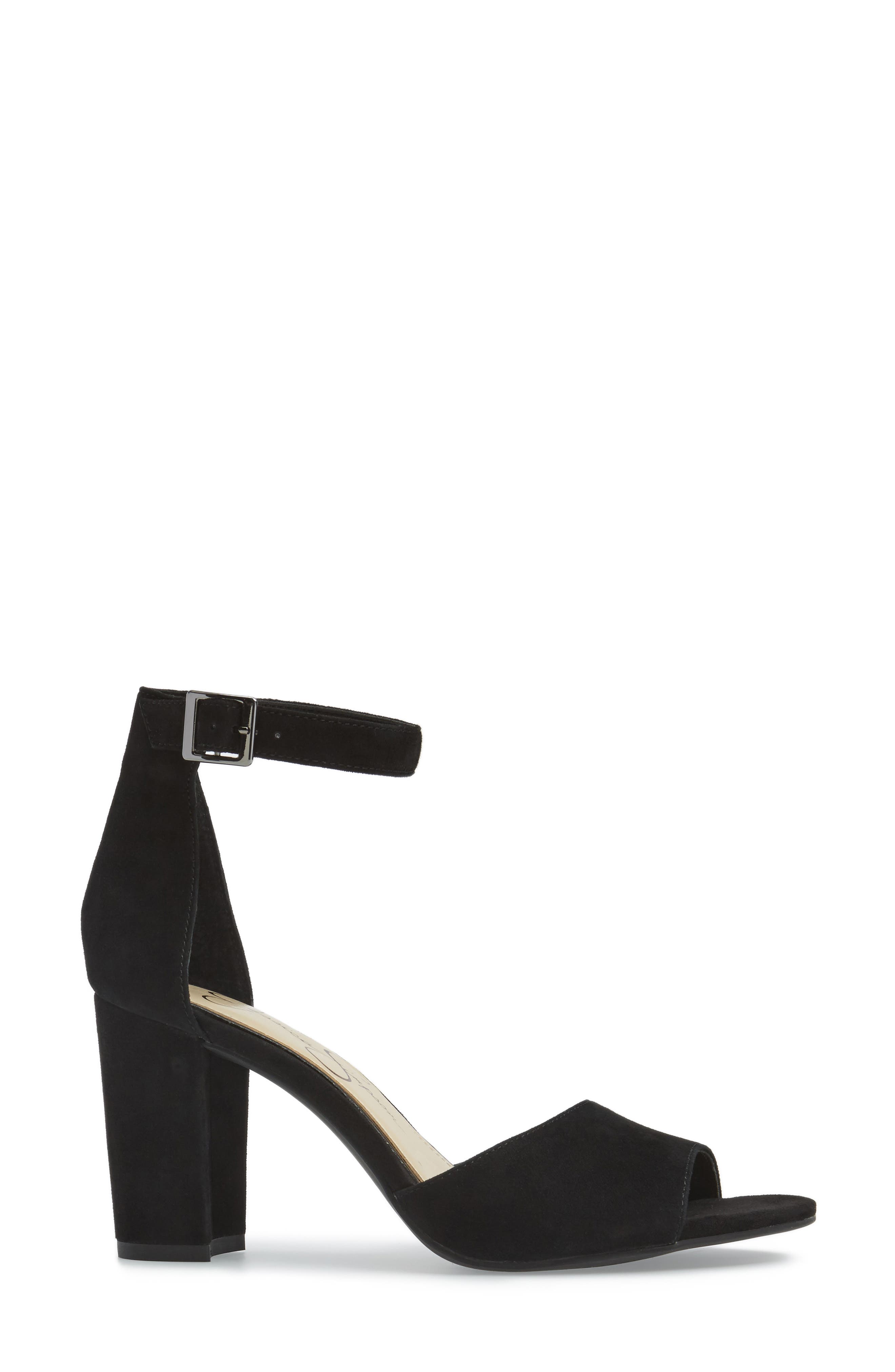 Sherron Sandal, Alternate, color, BLACK