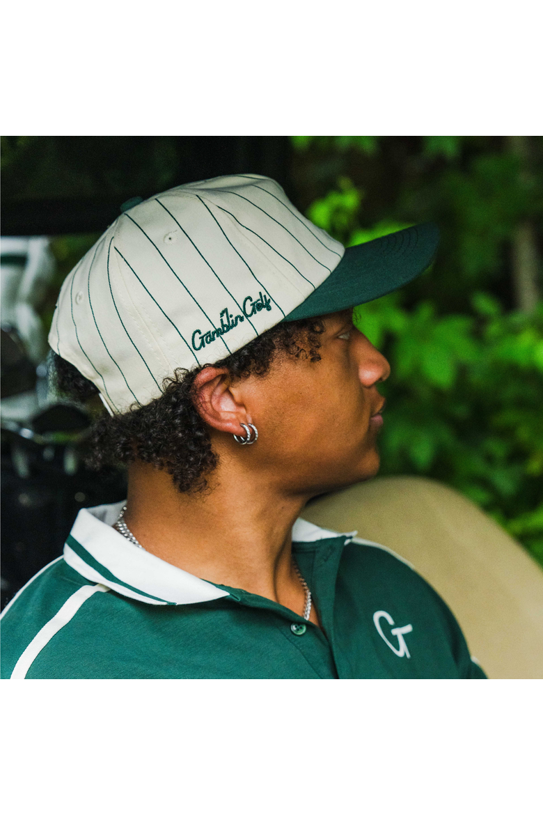 The Pinstripe Gopher Cap, Alternate, color, Green
