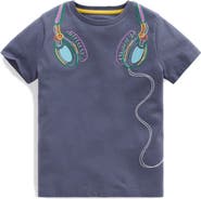 Mini Boden Kids' Linear Stitch T-Shirt