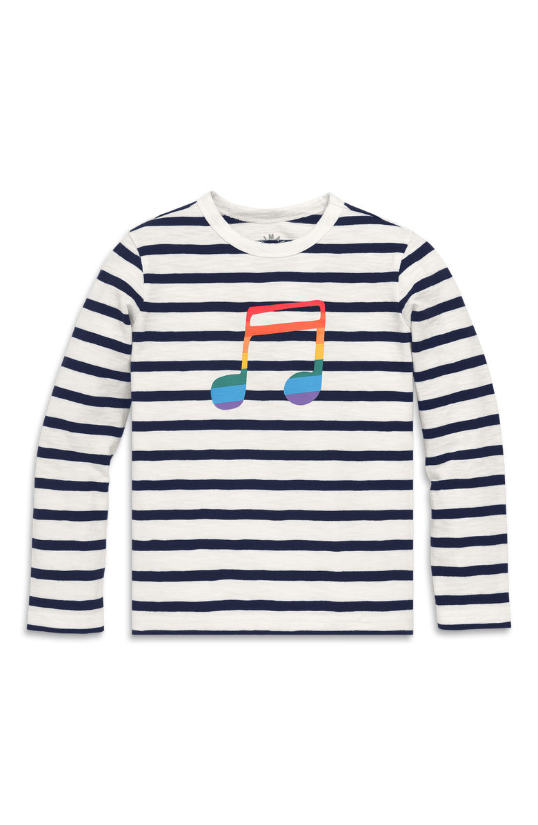 Primary Kids Long Sleeve Rainbow Music Tee, Alternate, color, 