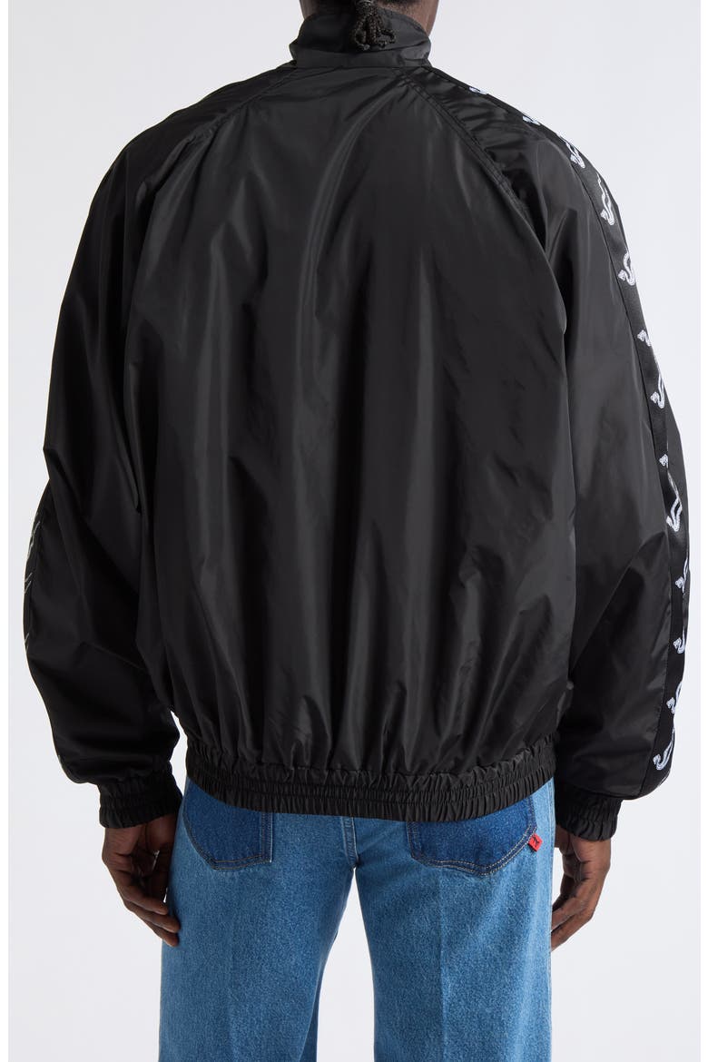 Blacklisted Side Tape Windbreaker, Alternate, color, BLACK