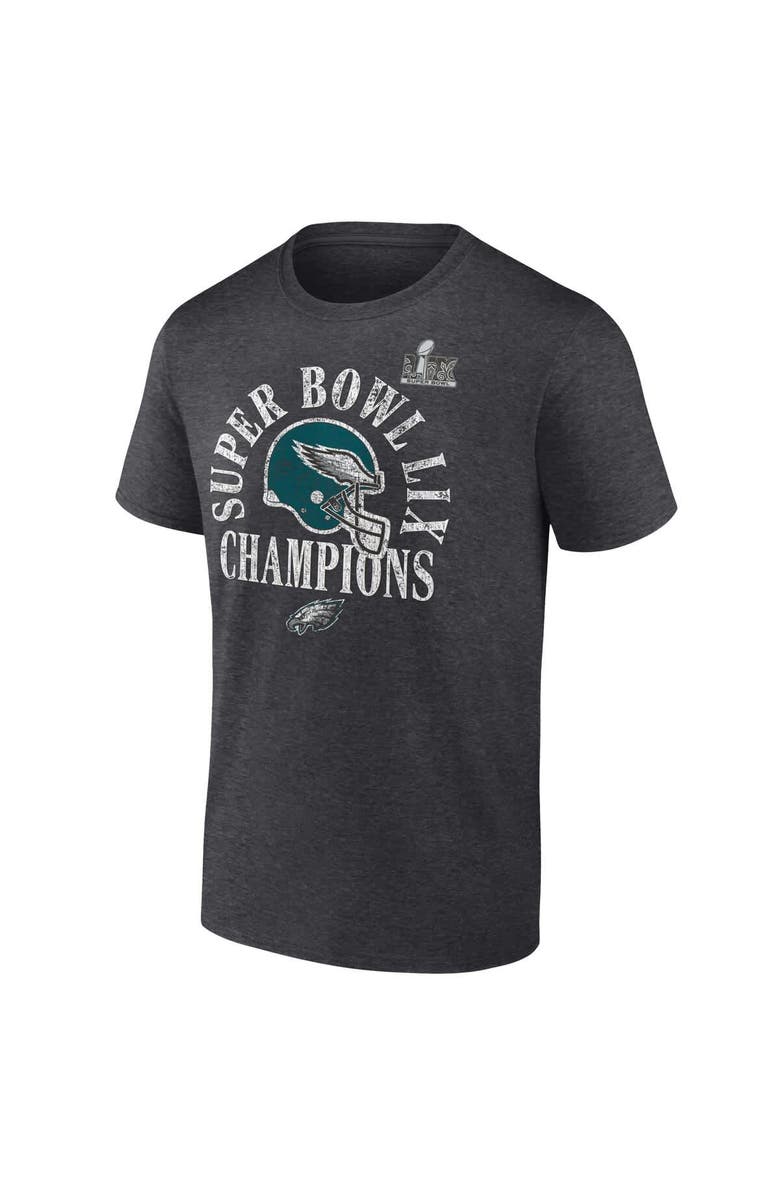FANATICS Men's Fanatics Heather Charcoal Philadelphia Eagles Super Bowl LIX Champions Ring Season T-Shirt, Alternate, color, 