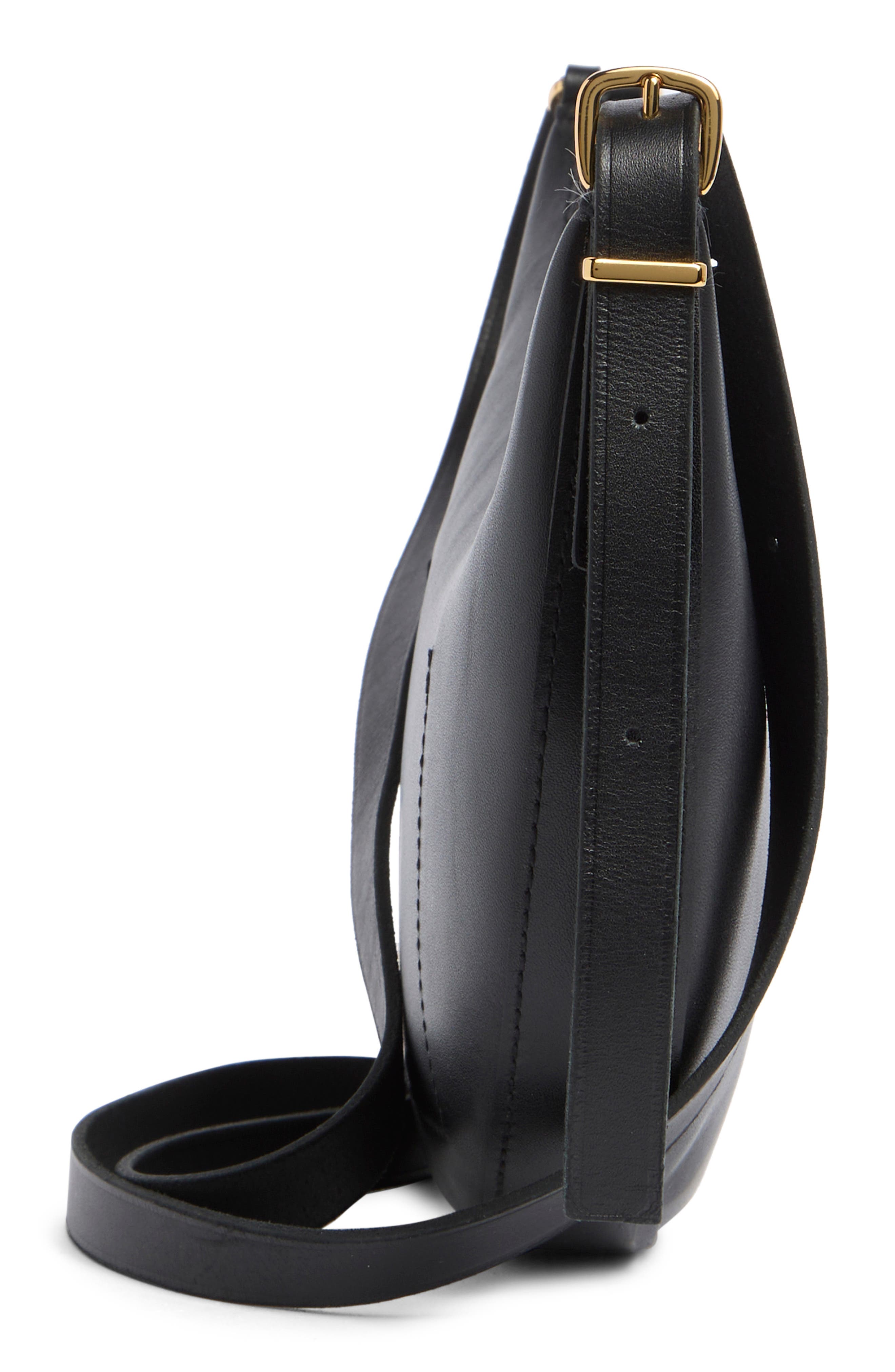 Madewell Mini The Essential Convertible Top Handle Crossbody Bag, Alternate, color, True Black