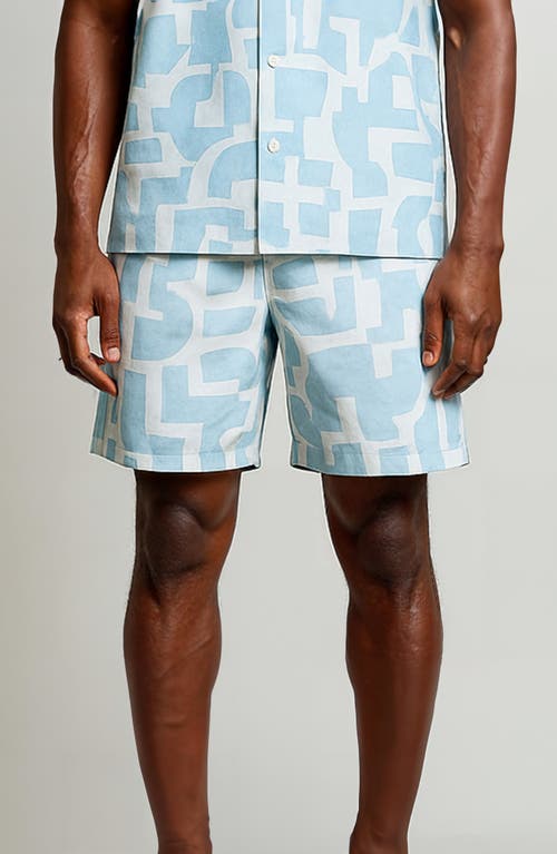 D.rt Geometric Print Swim Trunks In Multi