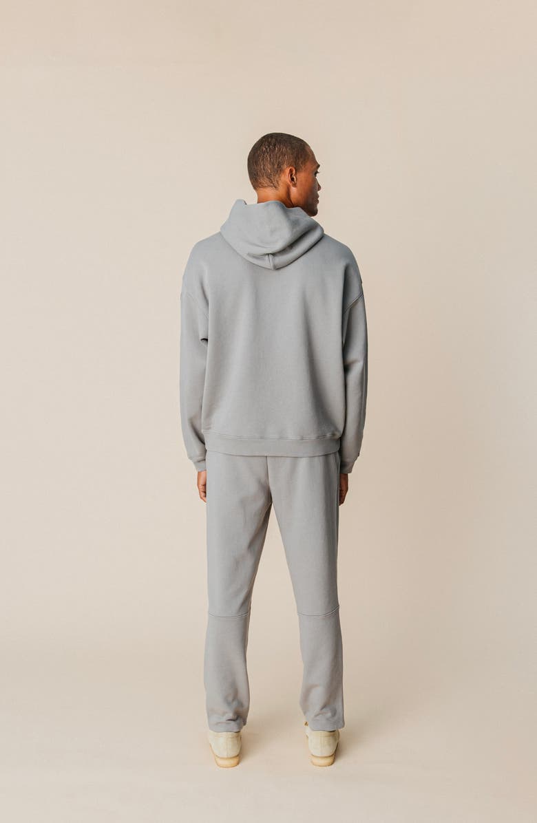 Ocio Organic Cotton Teddy Straight Leg Pant, Alternate, color, Ash