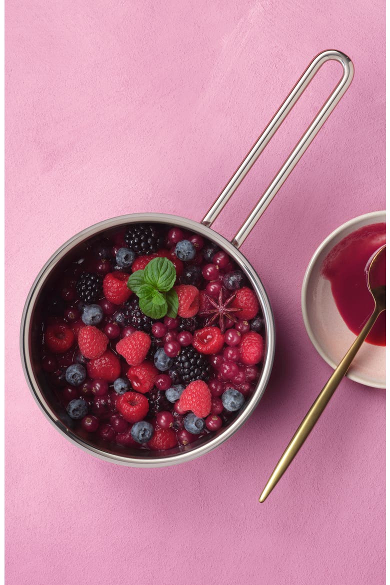 Pure Collection Stainless Steel Saucepan with Glass Lid, Alternate, color, Stainless Steel
