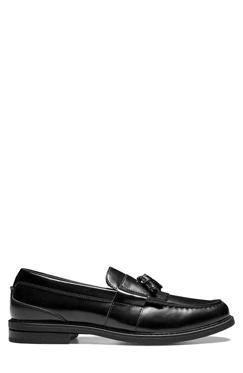 Nunn Bush Keaton Kiltie Fringe Tassel Loafer In Polished Black