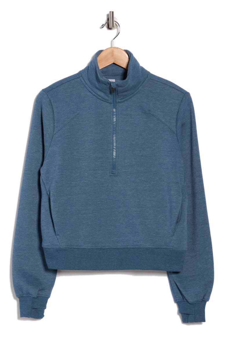 Onyx Half Zip Pullover, Alternate, color, HEATHER MIDNIGHT