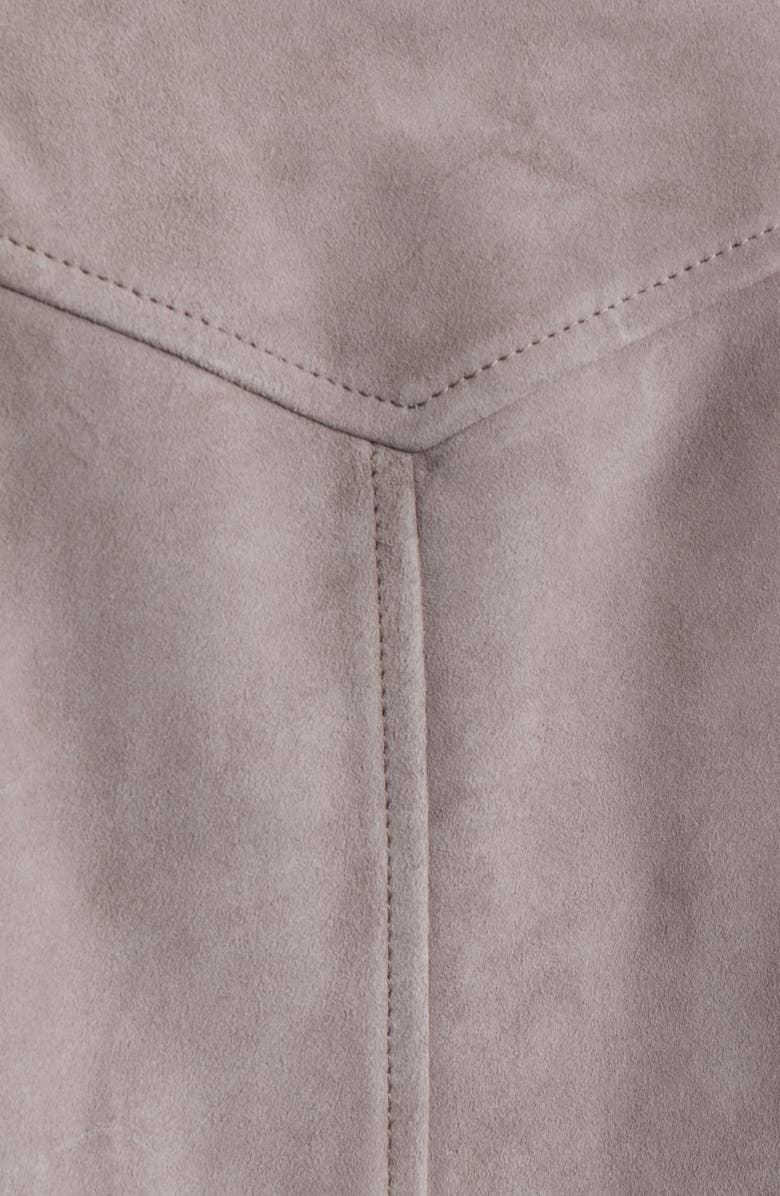 BOSS Orange Sadela Suede Jacket, Alternate, color, Open Purple