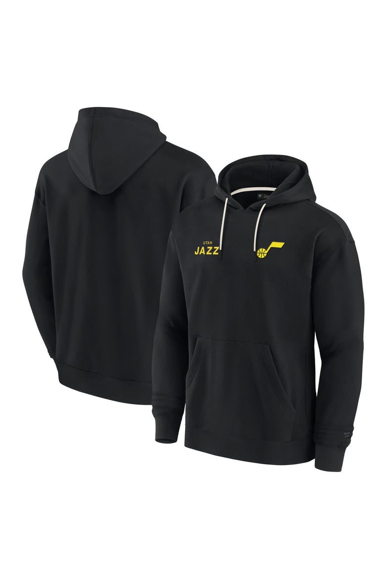 Unisex Fanatics Signature Black Utah Jazz Elements Super Soft Fleece Pullover Hoodie, Alternate, color, Black