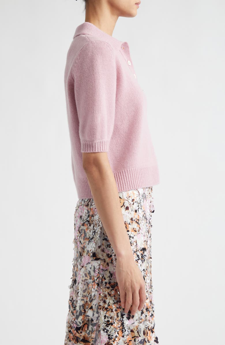 Marni Mending Logo Cashmere Sweater, Alternate, color, Quartz