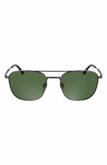 Lacoste Monogram 55mm Navigator Sunglasses