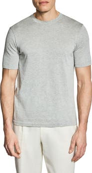 Jack Victor Wellington Cotton & Silk Crewneck T-Shirt