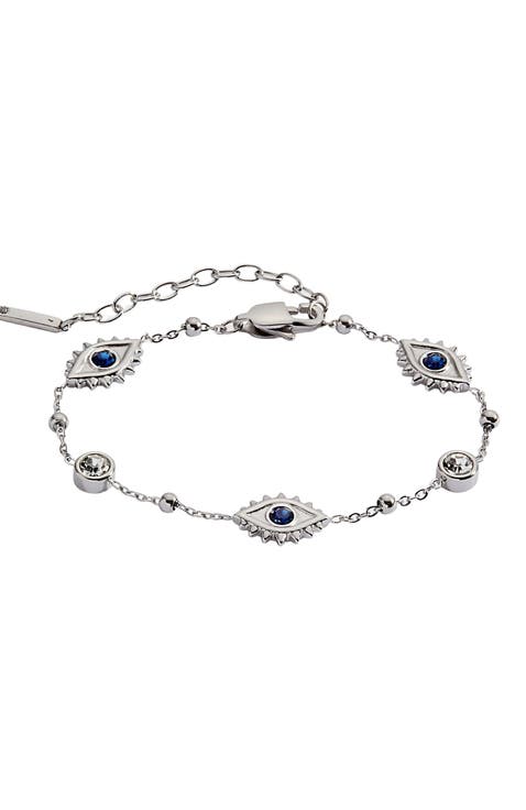 Evil Eye Crystal Stone Chain Bracelet