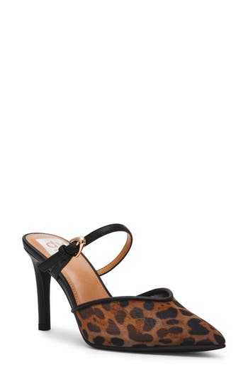 Dolce Vita Dv By Elle Ganza Mule Pump In Animal Print