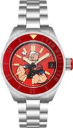 SPINNAKER x Popeye Forearm Fury Piccard Automatic Bracelet Watch, 45mm