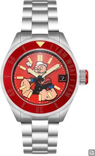 SPINNAKER x Popeye Forearm Fury Piccard Automatic Bracelet Watch, 45mm