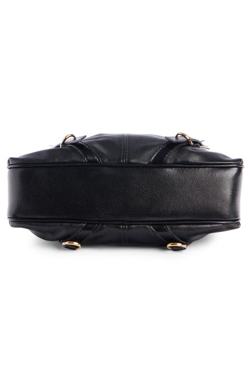 Givenchy Voyou Harness Shoulder Bag In Shiny Leather In 001-black