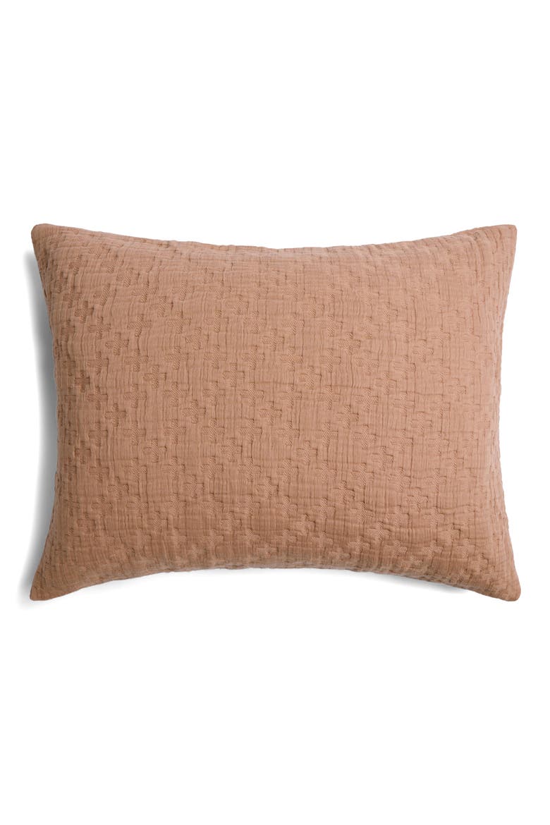 Desert Set of 2 Cotton Shams, Alternate, color, ADOBE