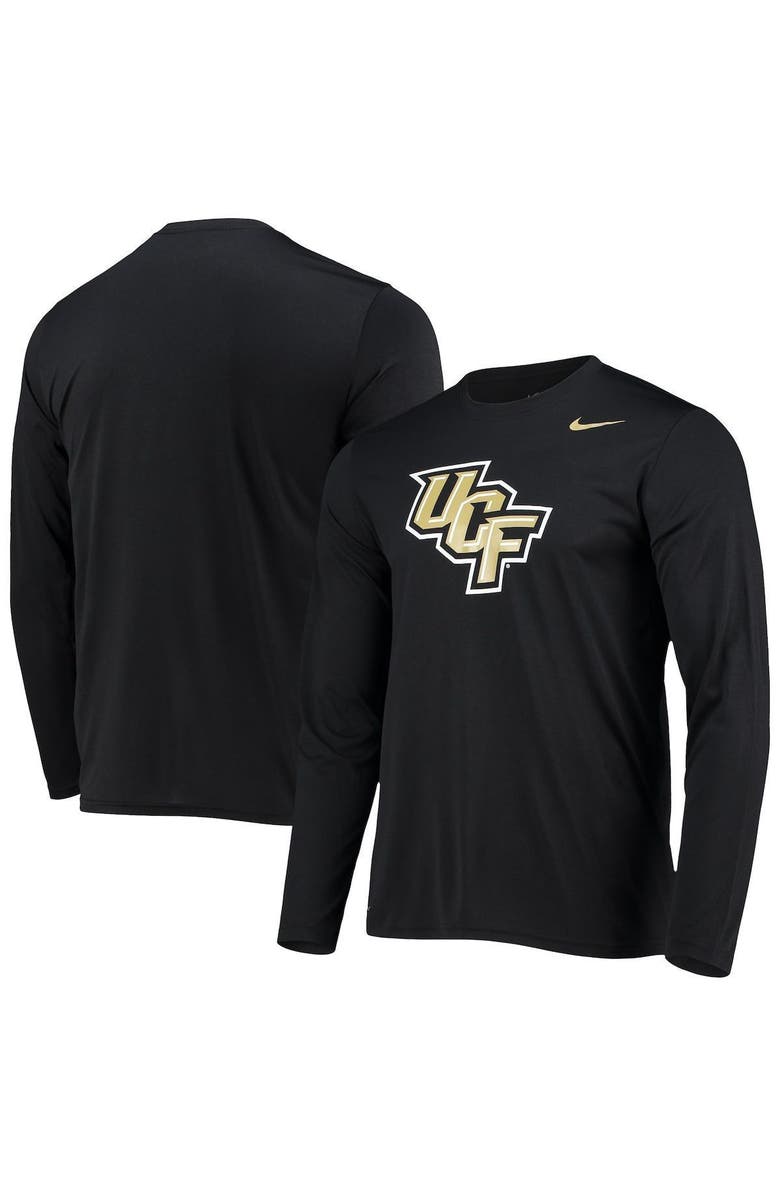 Nike Men's Nike Black UCF Knights School Logo Legend Performance Long Sleeve T-Shirt, Main, color,