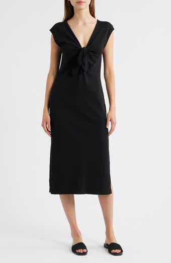 Nation LTD Kalee Tie Neck Midi Dress
