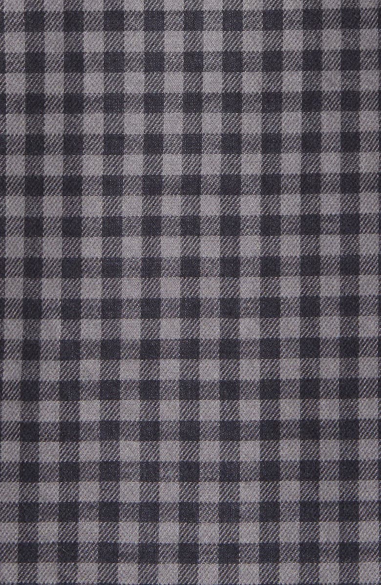 TravisMathew Touch and Go Regular Fit Plaid Cotton Button-Up Shirt, Alternate, color, Black