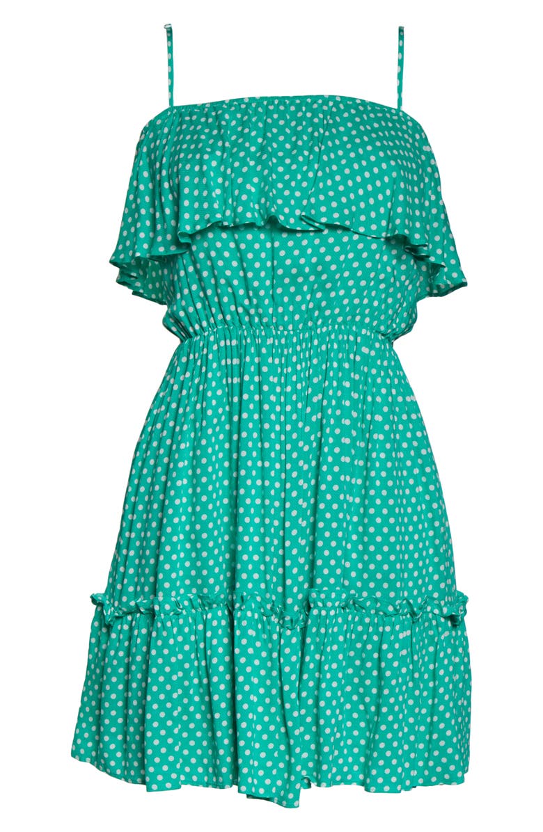 BB Dakota by Steve Madden BB Dakota Dot Off the Press Polka Dot Dress, Alternate, color, 