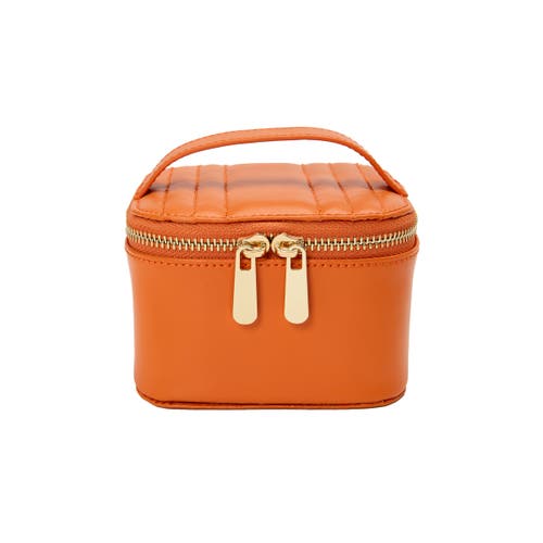 Wolf Maria Zip Jewelry Cube In Tangerine