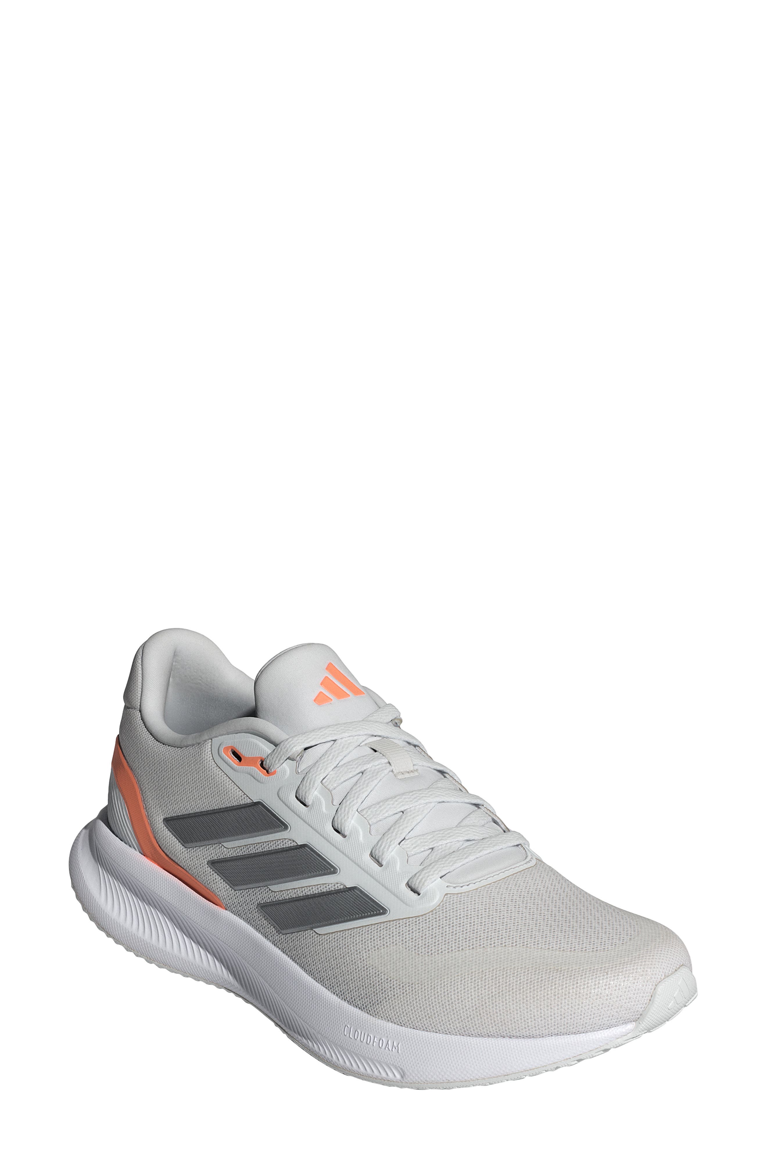 adidas Runfalcon 5 Running Shoe, Main, color, White/ Iron Met./ Orange