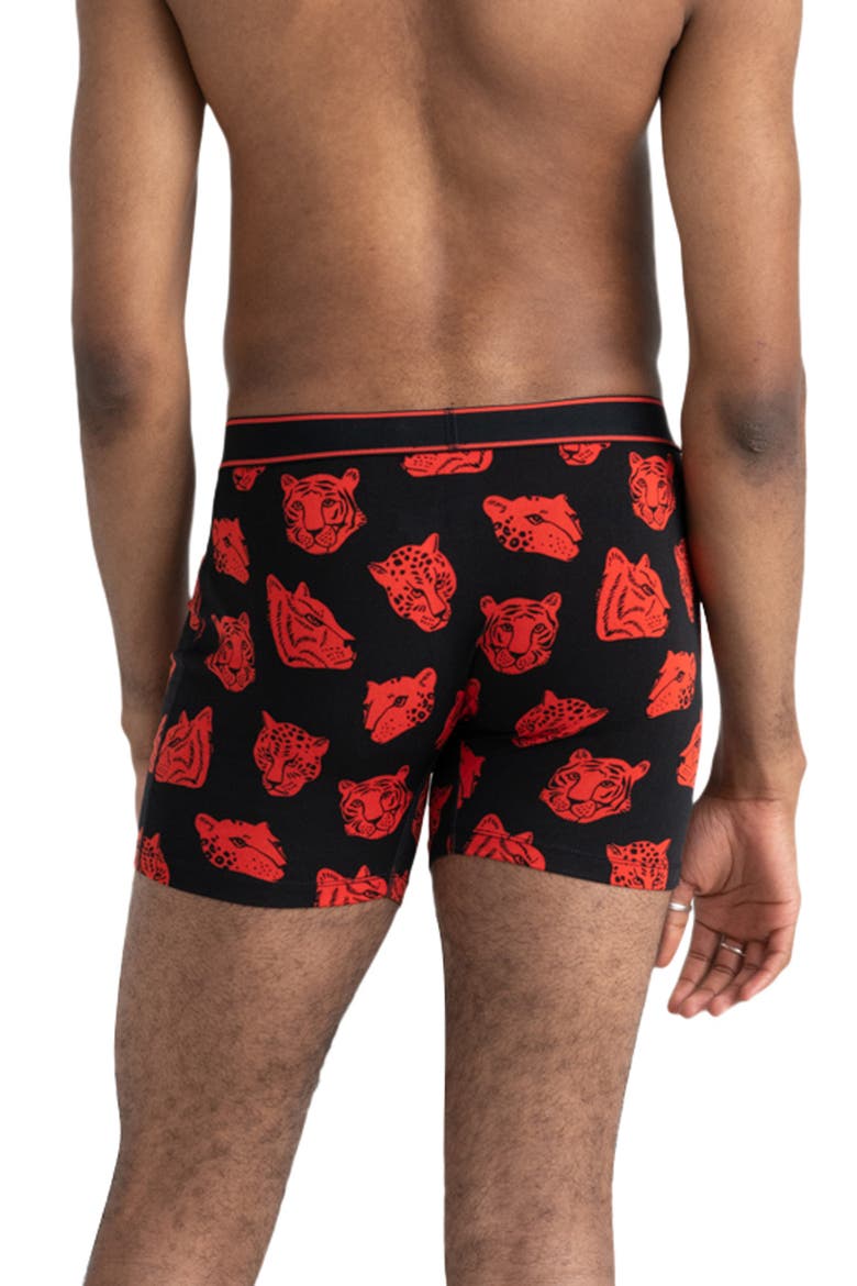Daytripper Comfort Stretch Boxer Briefs, Alternate, color, PINEAPPLE FIELD-BLACK