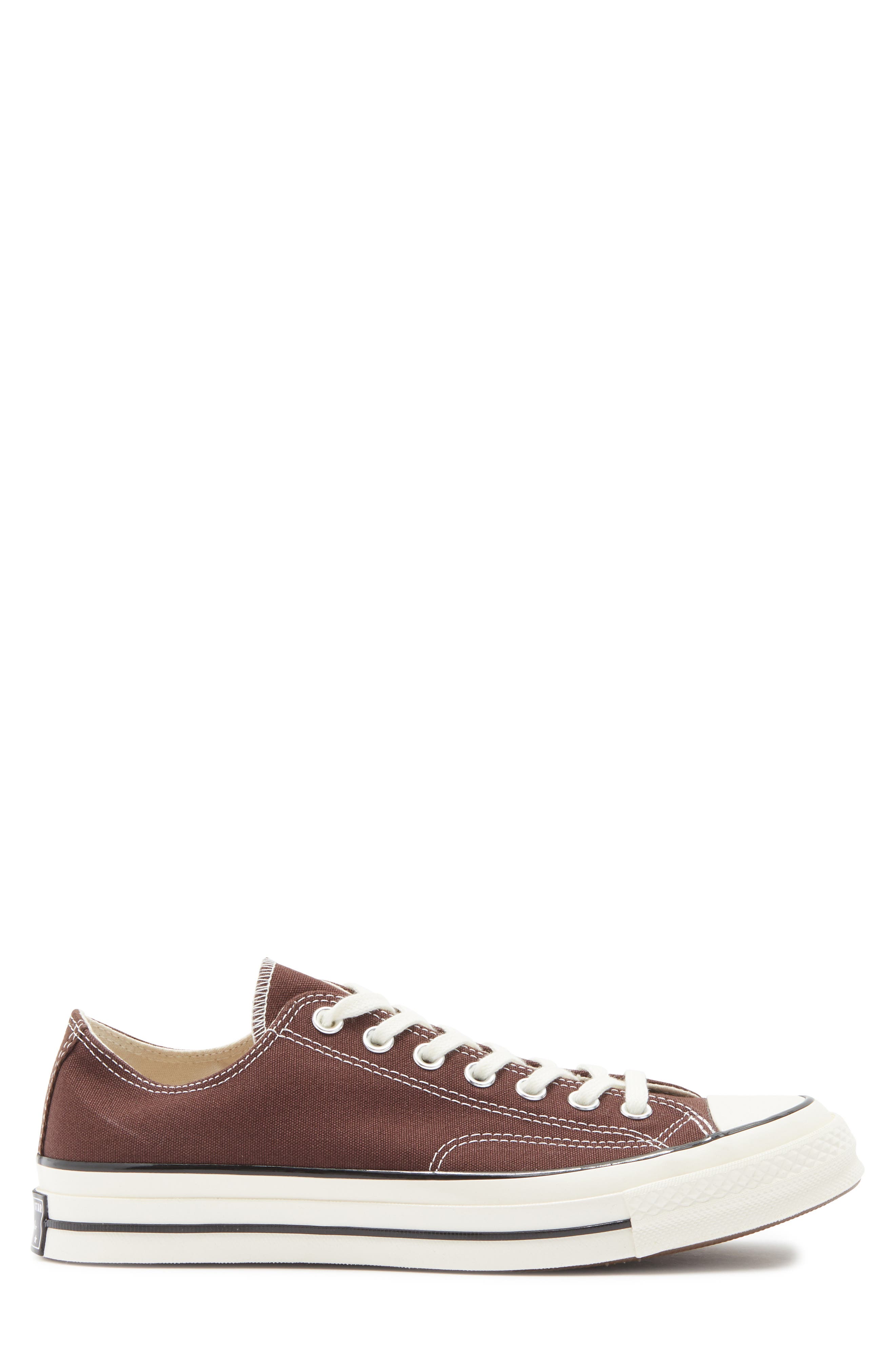 Chuck Taylor 70 Canvas Low Top Sneaker, Alternate, color, DARK ROOT/ EGRET/ BLACK