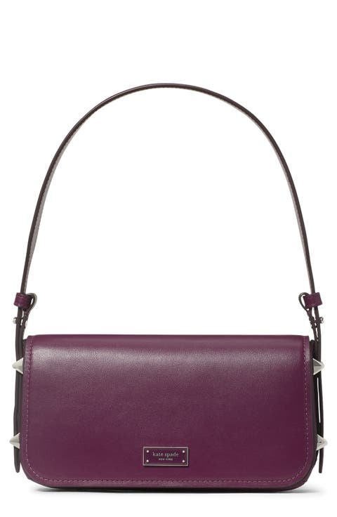 small liv leather east/west shoulder bag