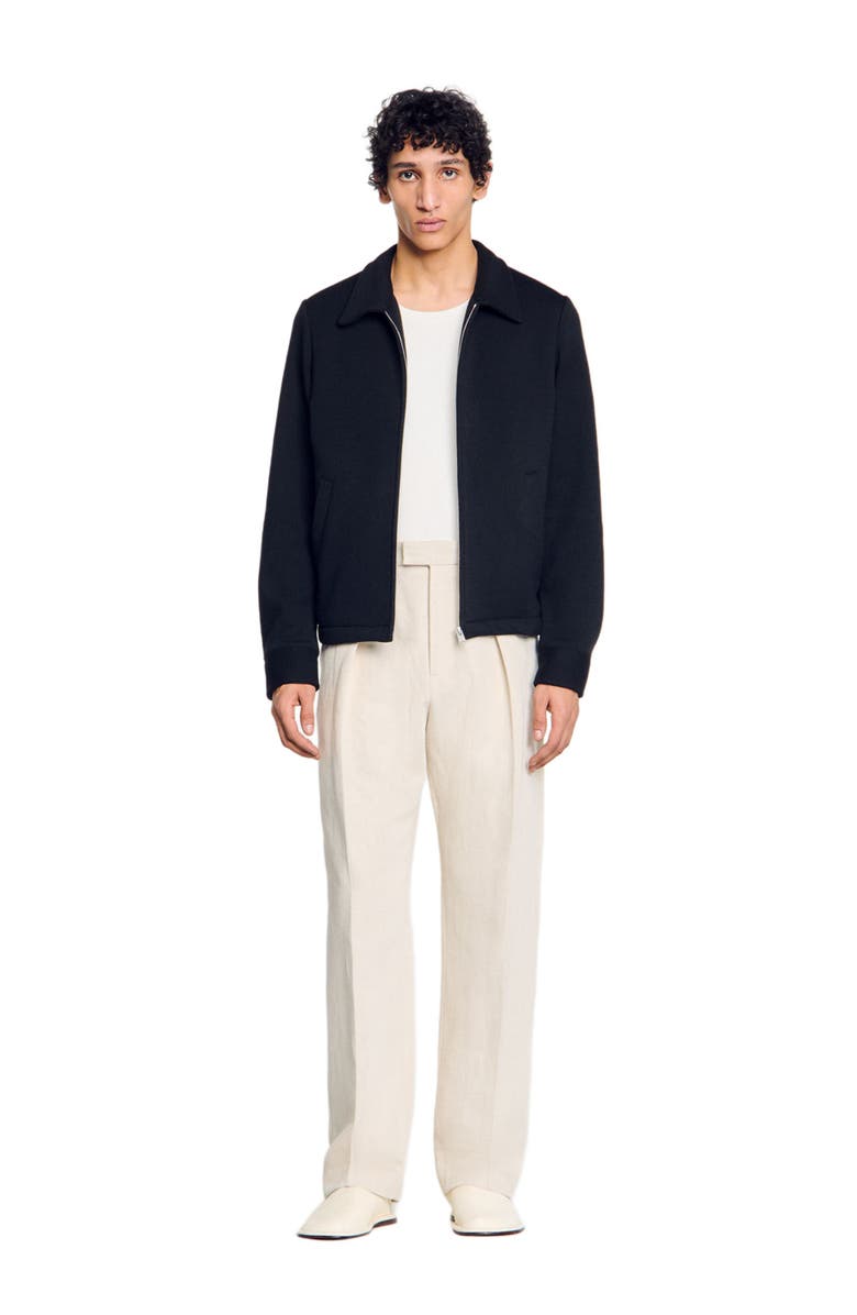 SANDRO Knitted jacket, Main, color, Black