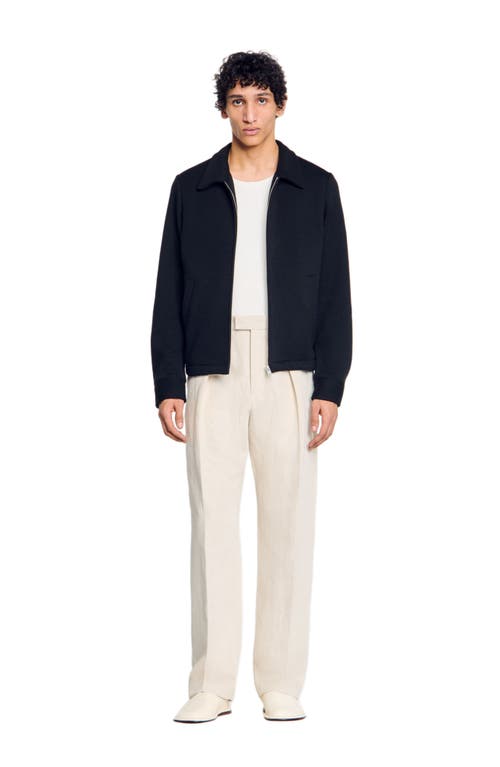 Sandro Knitted Jacket In Black
