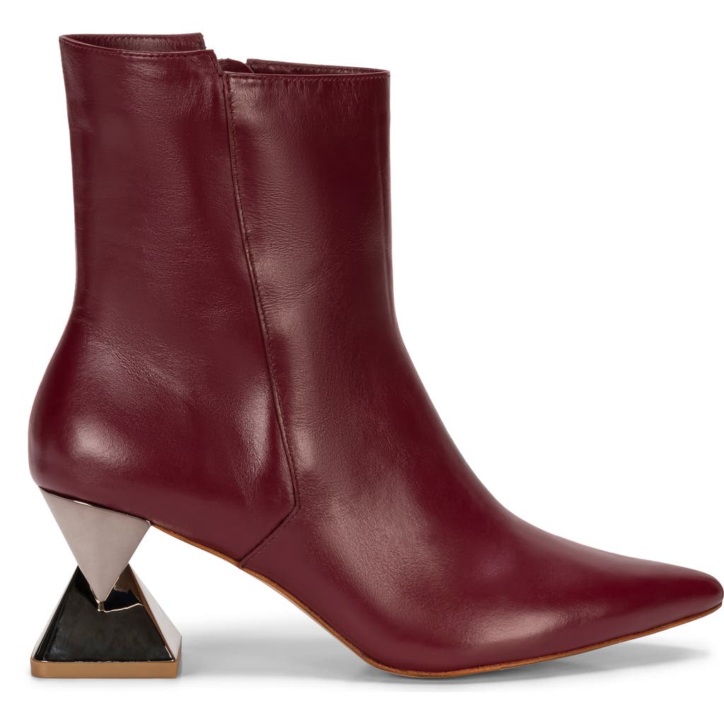 Chris Donovan Footwear Leaf Boot In Burgundy