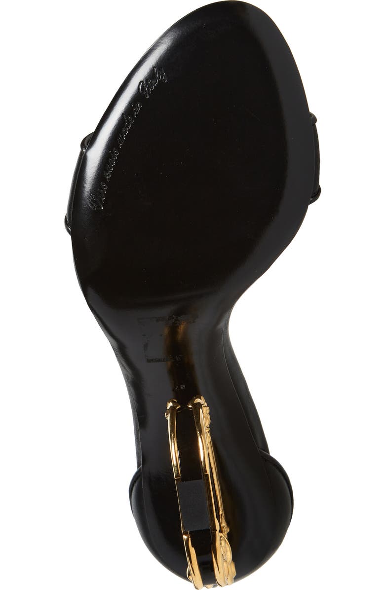 Dolce&Gabbana Keira Baroque DG Heel Sandal, Alternate, color,