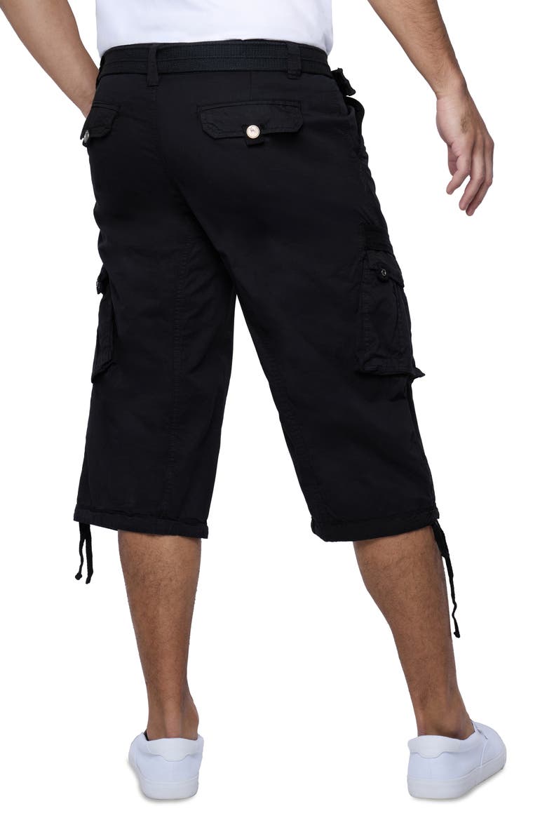 XRAY Belted Cargo Shorts, Alternate, color, Black
