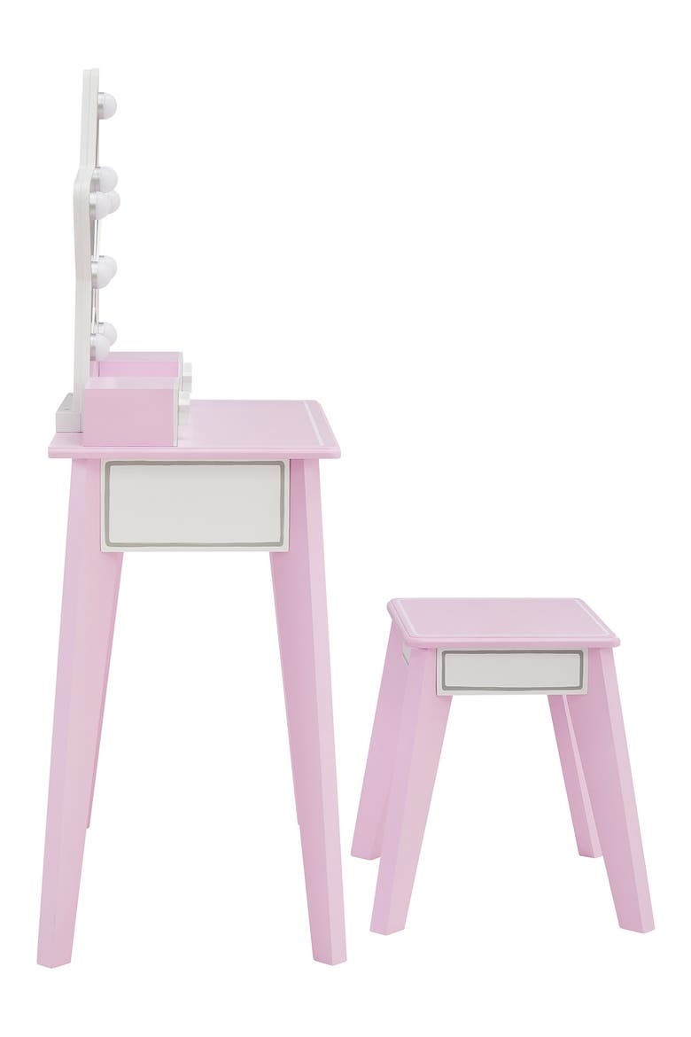 Fantasy Fields Little Princess Star Vanity Playset with LED Mirror, Alternate, color, PINK