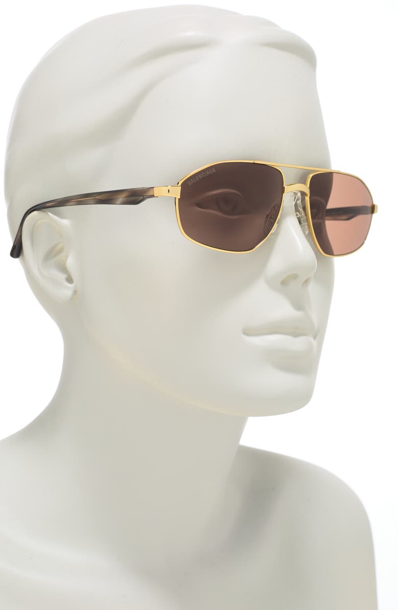 Balenciaga Geometric Fashion Sunglasses, Alternate, color,