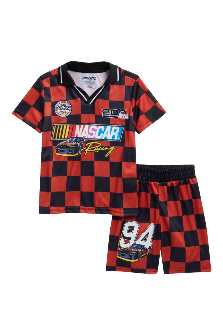 Kids' NASCAR Jersey T-Shirt & Shorts Set, Main, color, RED