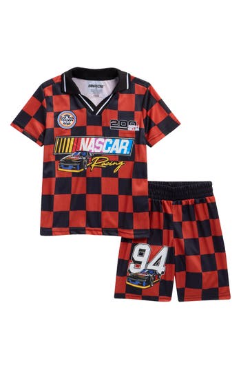 Freeze Kids' Nascar Jersey T-shirt & Shorts Set In Red