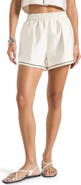 Manière De Voir Melanie Satin Shorts with Piping