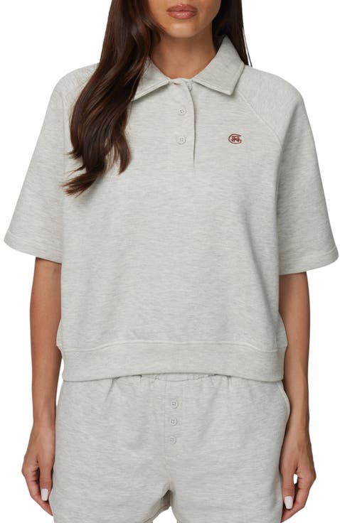 Boxy-Fit Raglan Sweat Polo