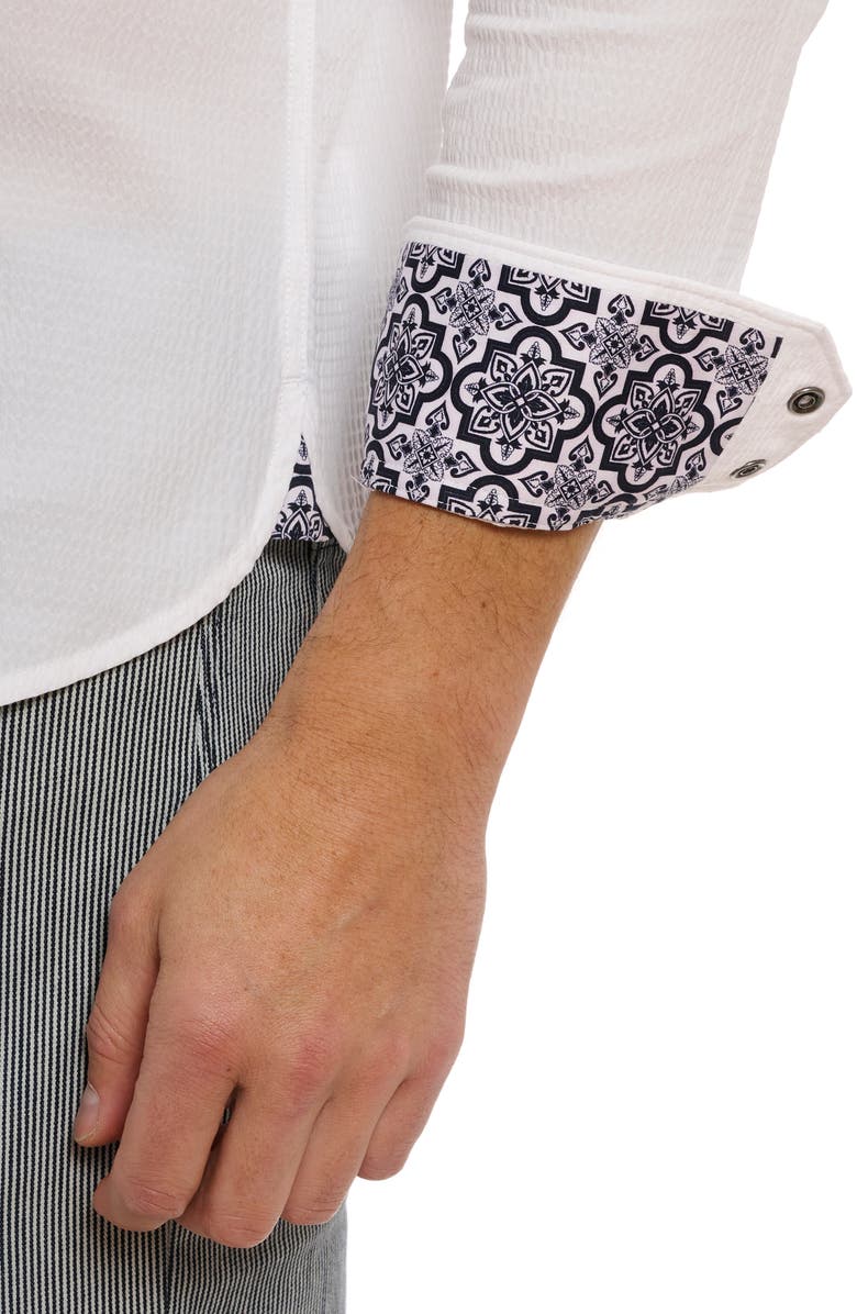 Robert Graham Cantina Seersucker Snap-Up Western Shirt, Alternate, color,