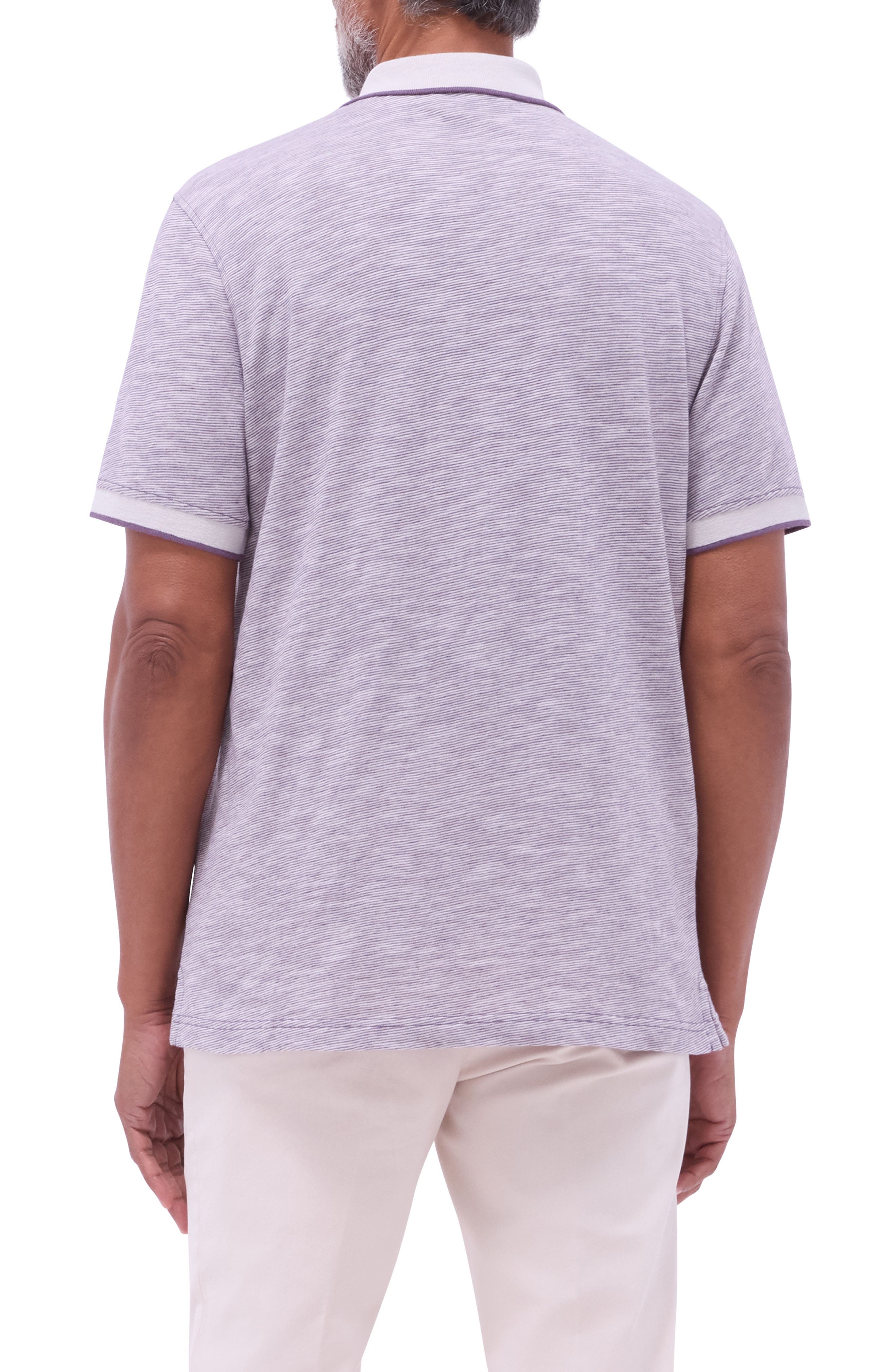 Cotton & Linen Quarter Zip Polo - image 2