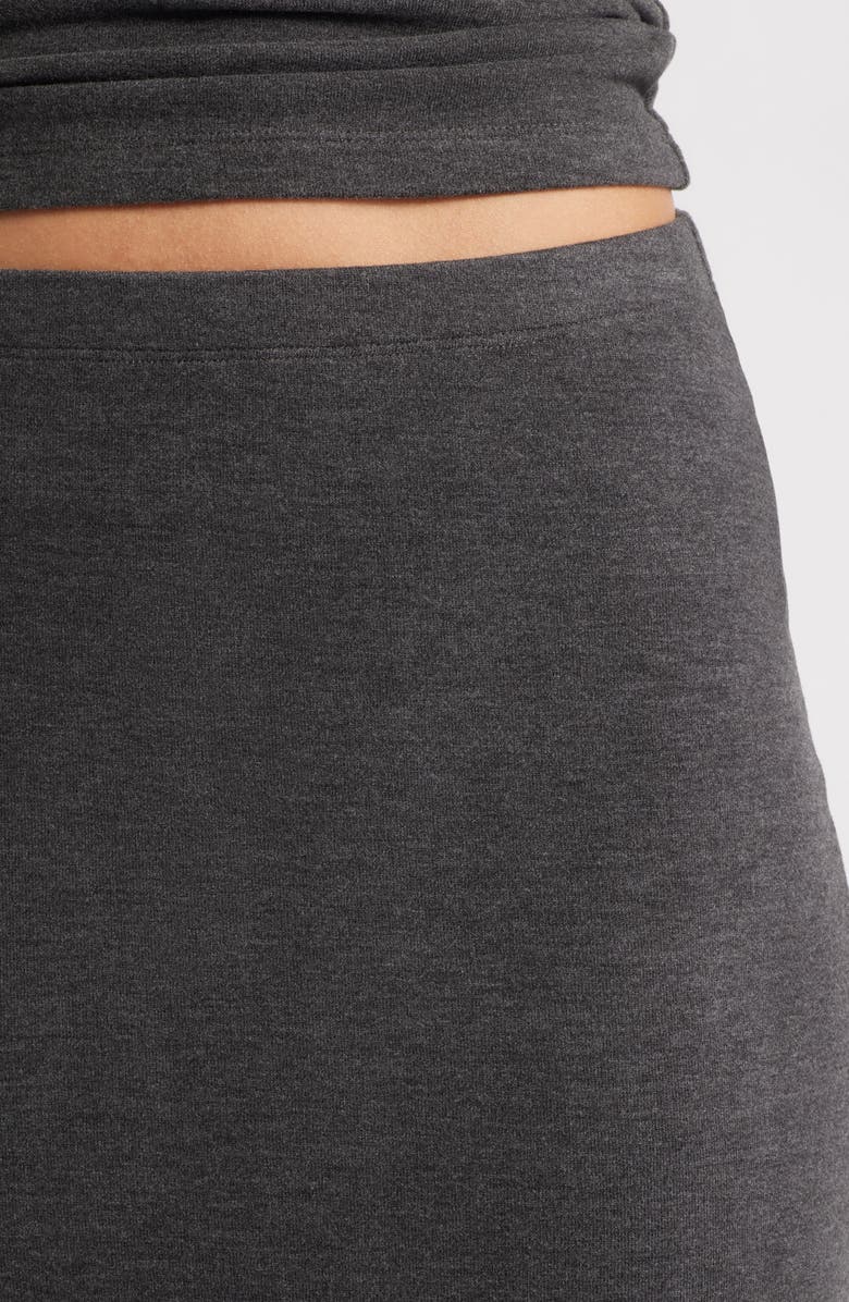 ARTLESS FOREVER Eloise Back Slit Maxi Skirt, Alternate, color, Charcoal