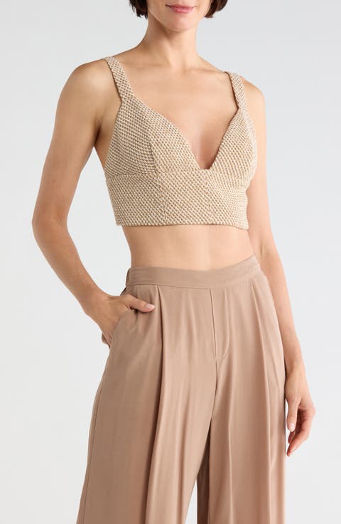 Castalia Cotton Blend Crop Top