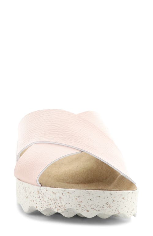 Asportuguesas By Fly London Cross Slide Sandal In Pink