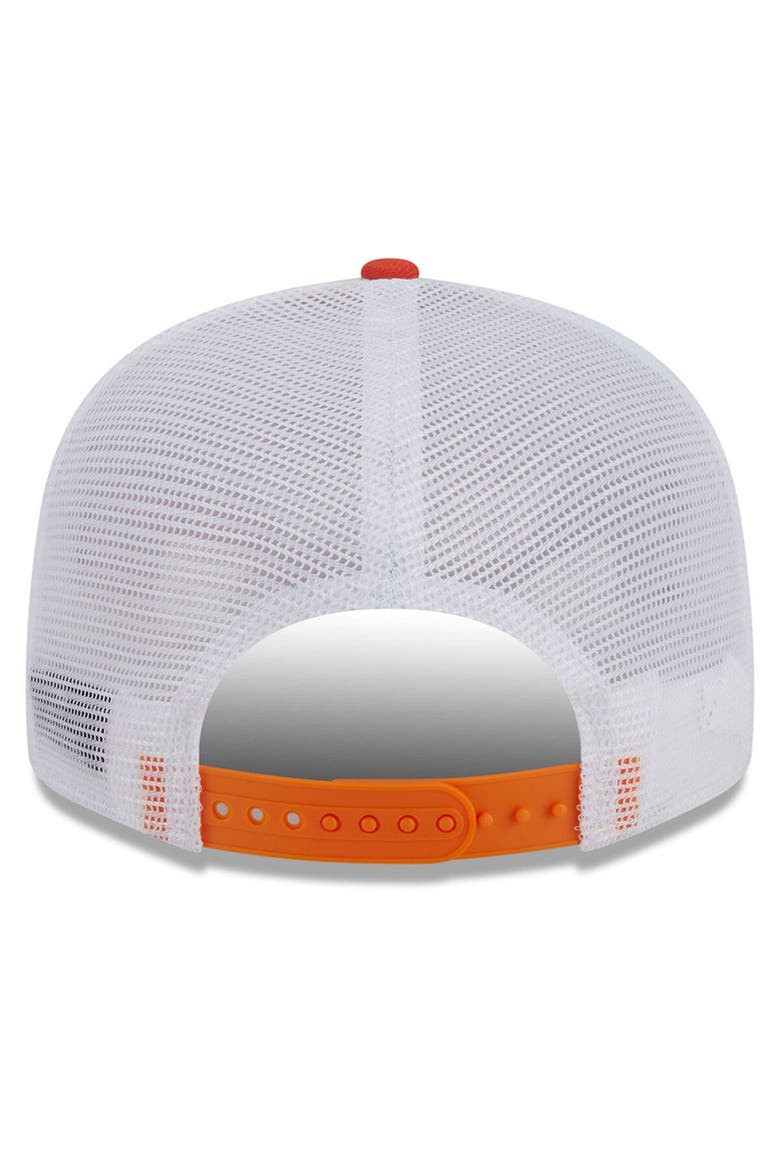 Men's New Era Orange Clemson Tigers Tear Trucker 9FIFTY Snapback Hat, Alternate, color, Orange
